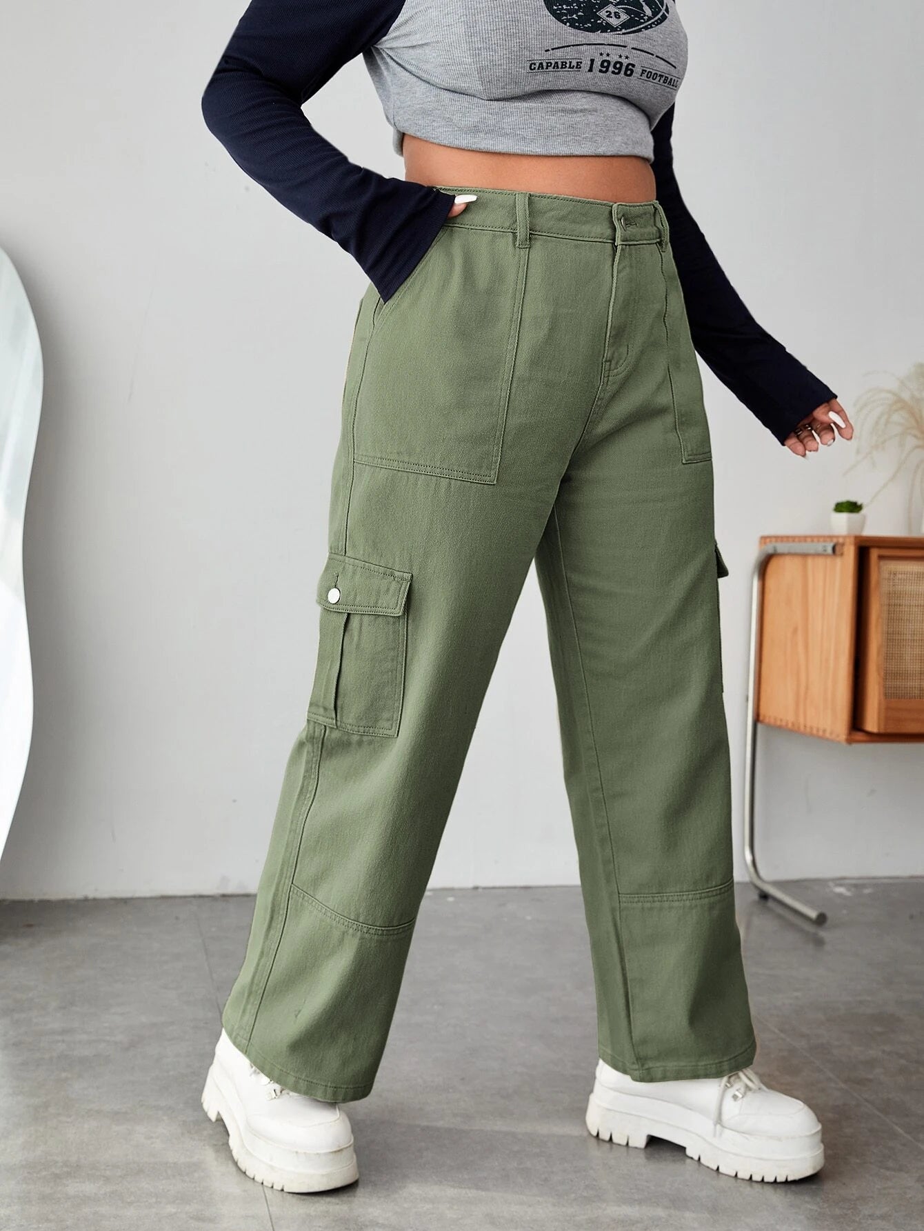 Long Pocket Side Cargo Jeans – Comfy Cargo Pants