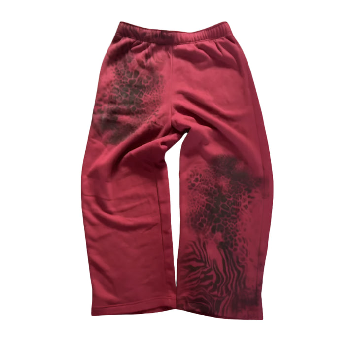 Cheetah Print Heavyweight Loose Fit Sweatpants