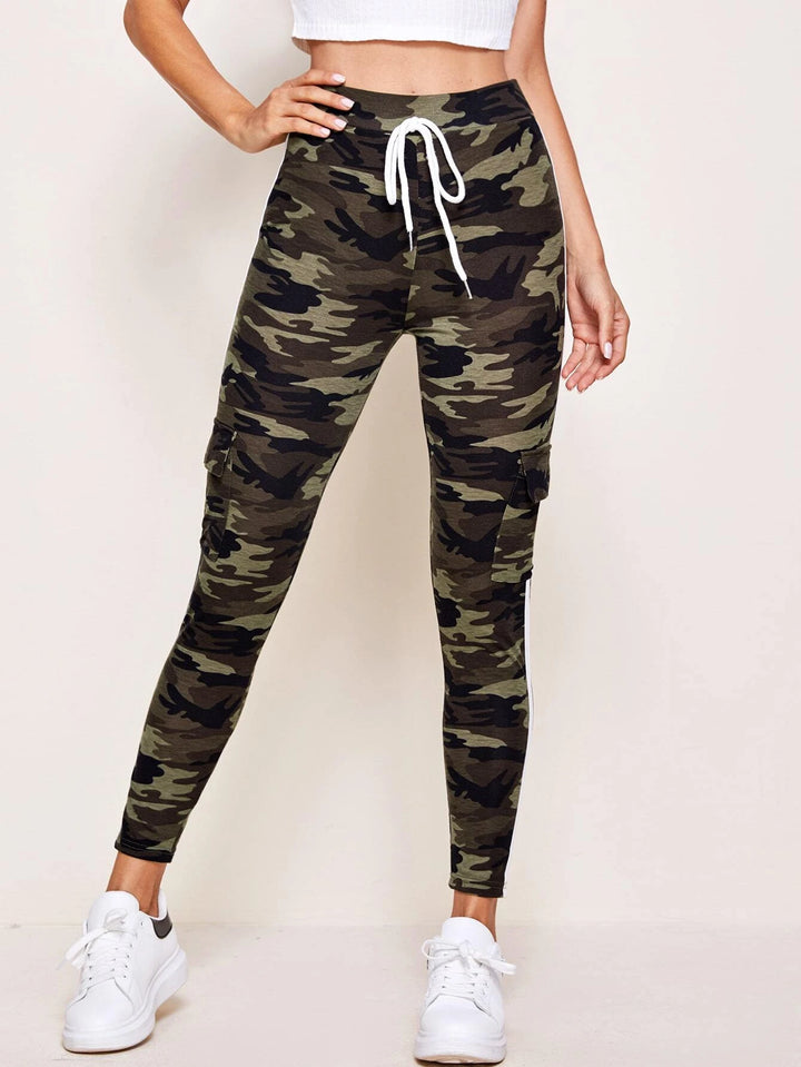 Flap Pocket Camo Sweatpants