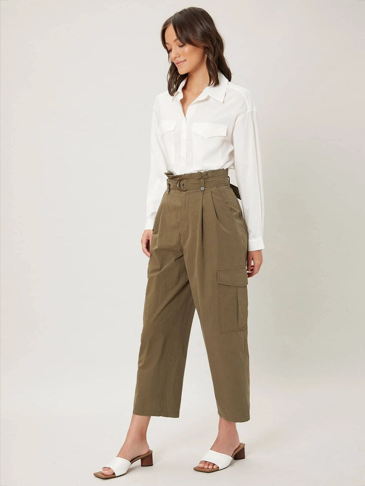 Cropped Cargo Pants