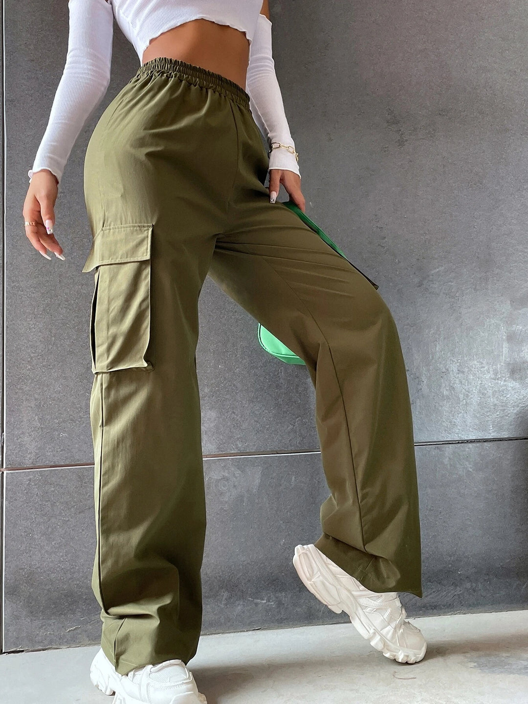 Side Flap Pocket Cargo Pants