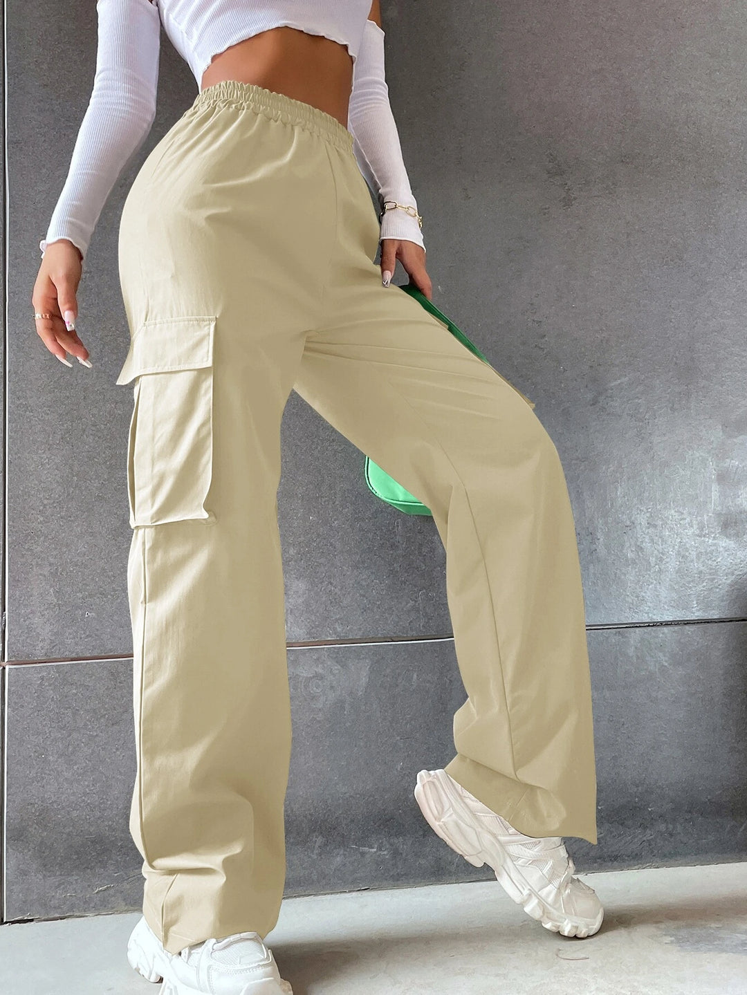 Flap Pocket Side Cargo Pants