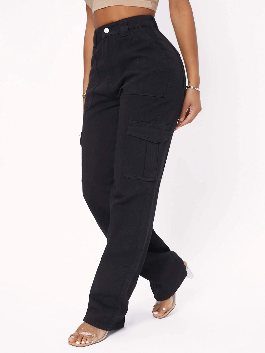 Flap Pocket Side Cargo Jeans – Comfy Cargo Pants