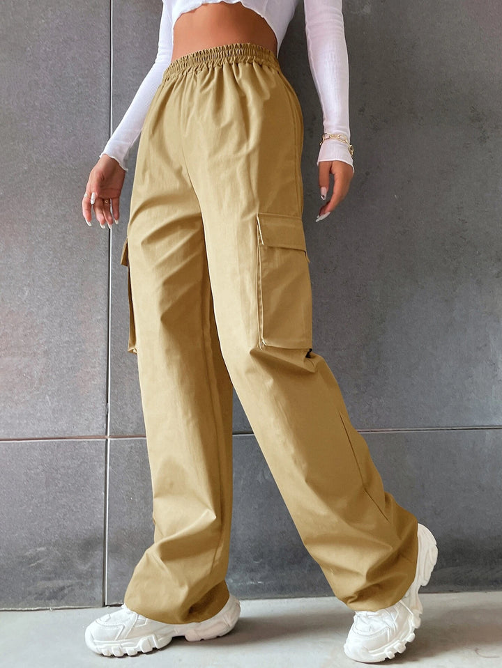 Flap Pocket Side Cargo Pants