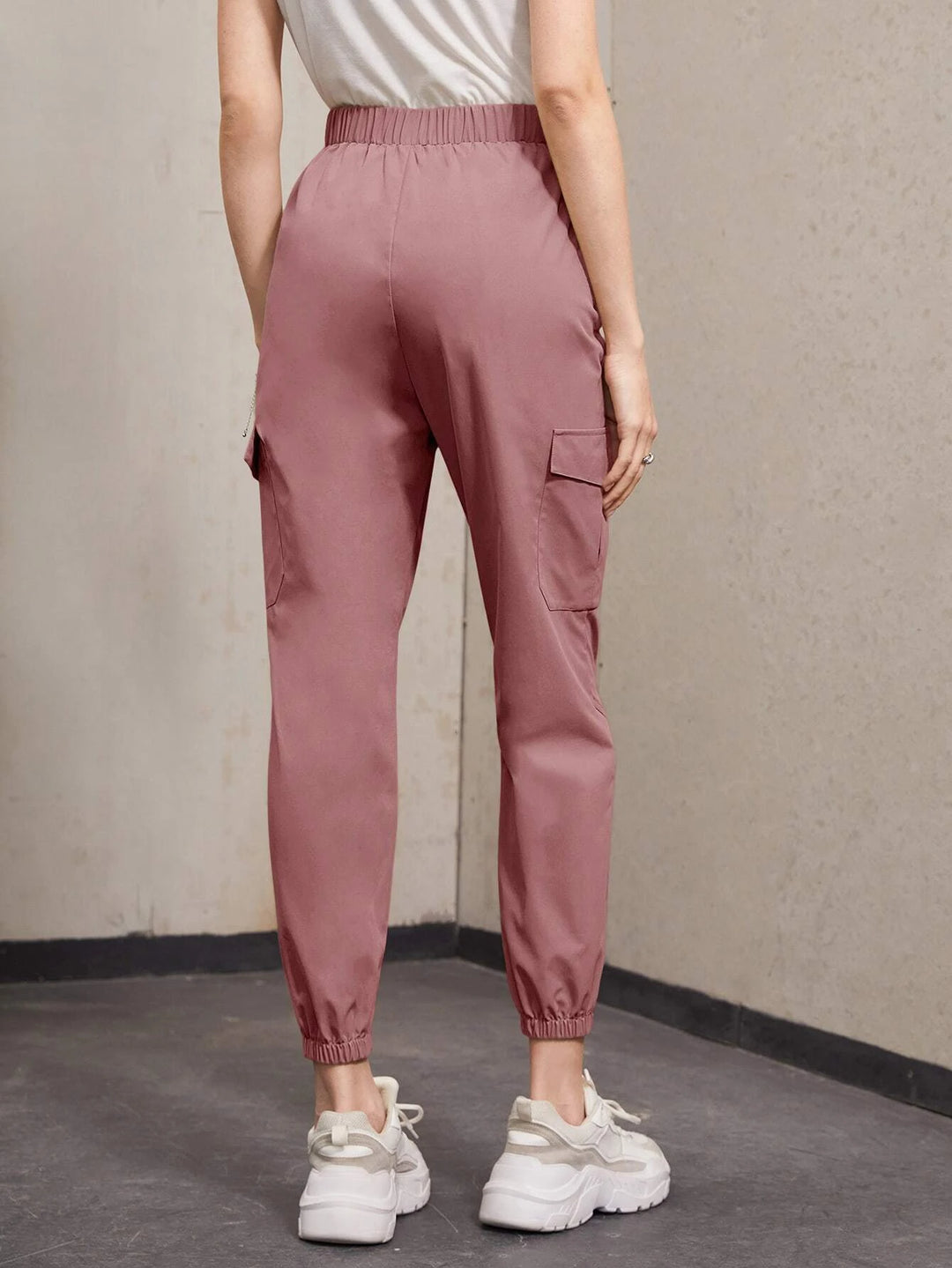 Flap Pocket Cropped Pants