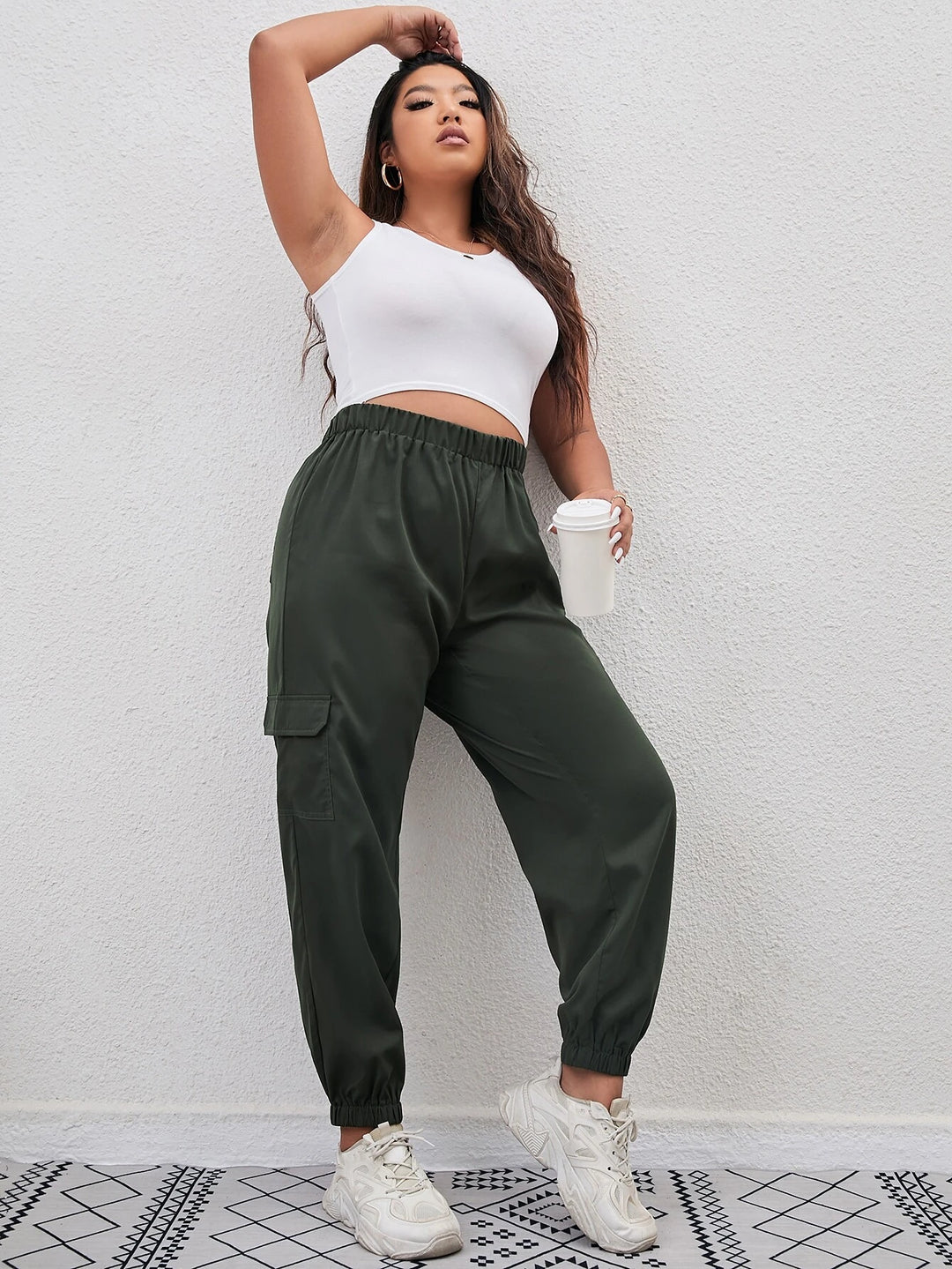 Casual Long Tapered Pants