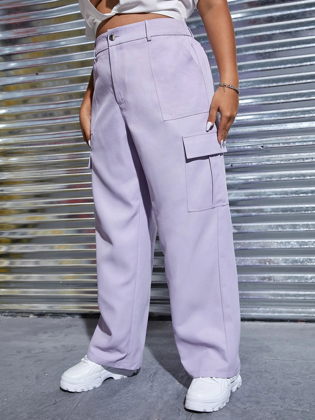 High Waist Cargo Pants