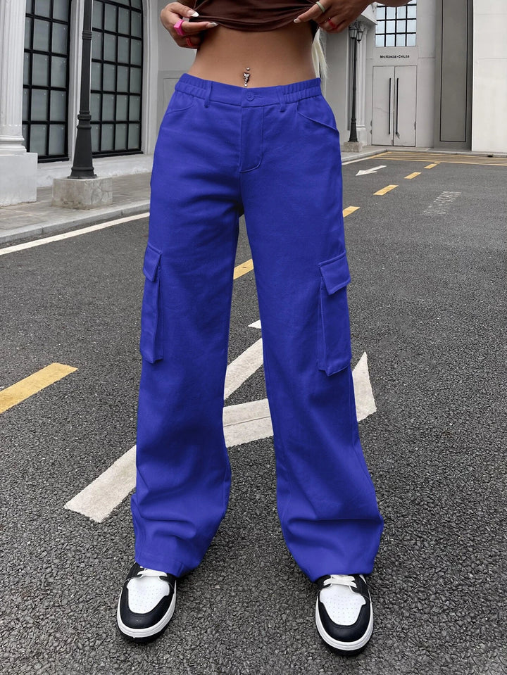 Flap Pocket Regular Fit Cargo Pants