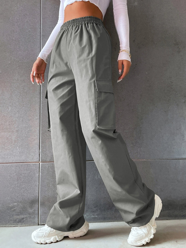 Flap Pocket Side Cargo Pants