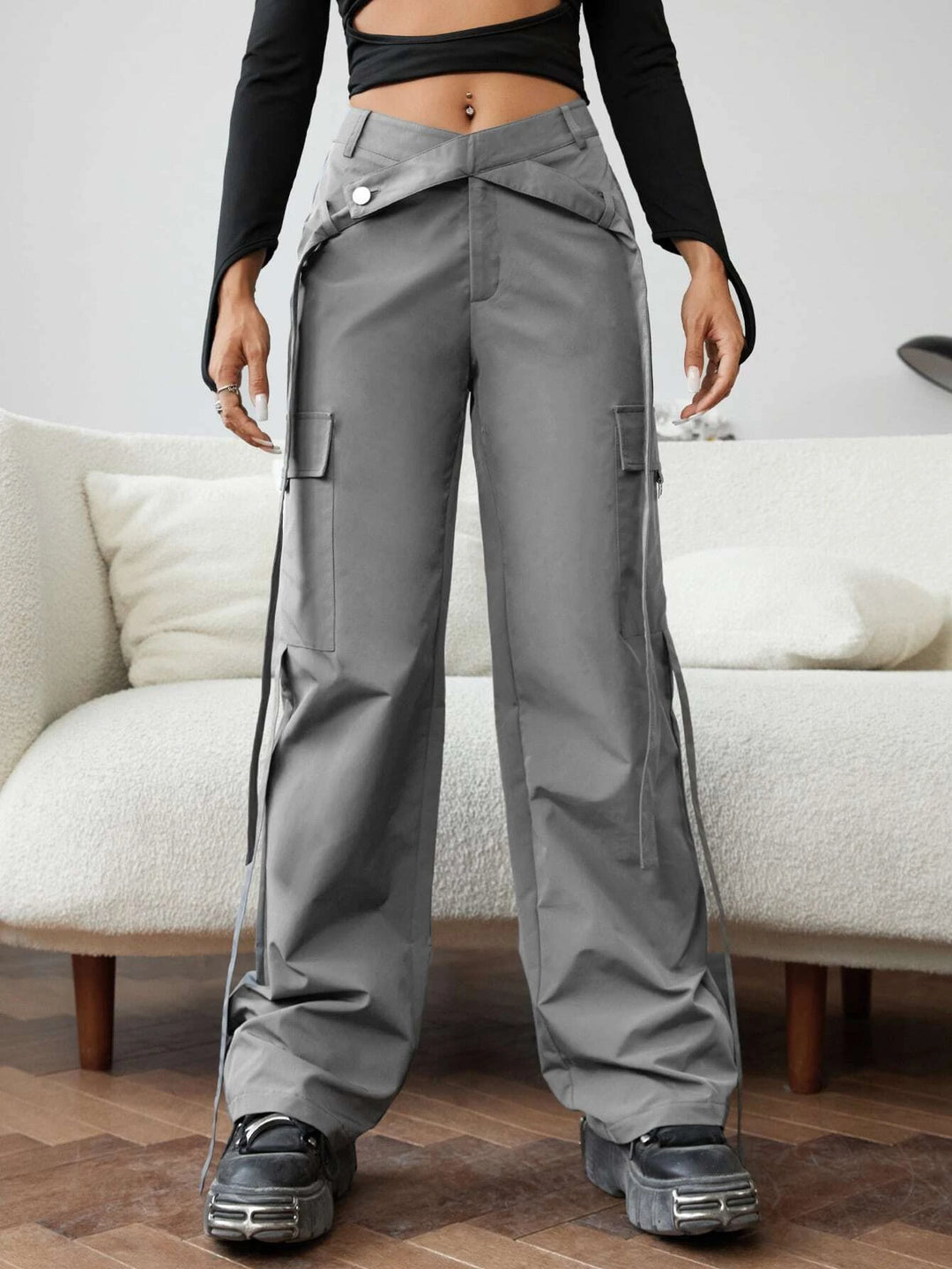 Flap Pocket Cargo Pants