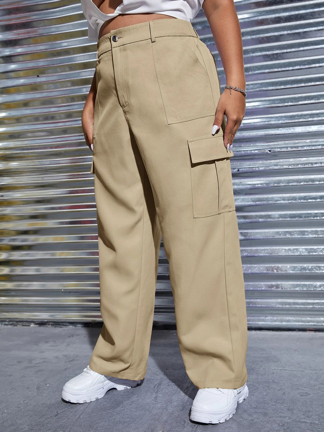 High Waist Cargo Pants