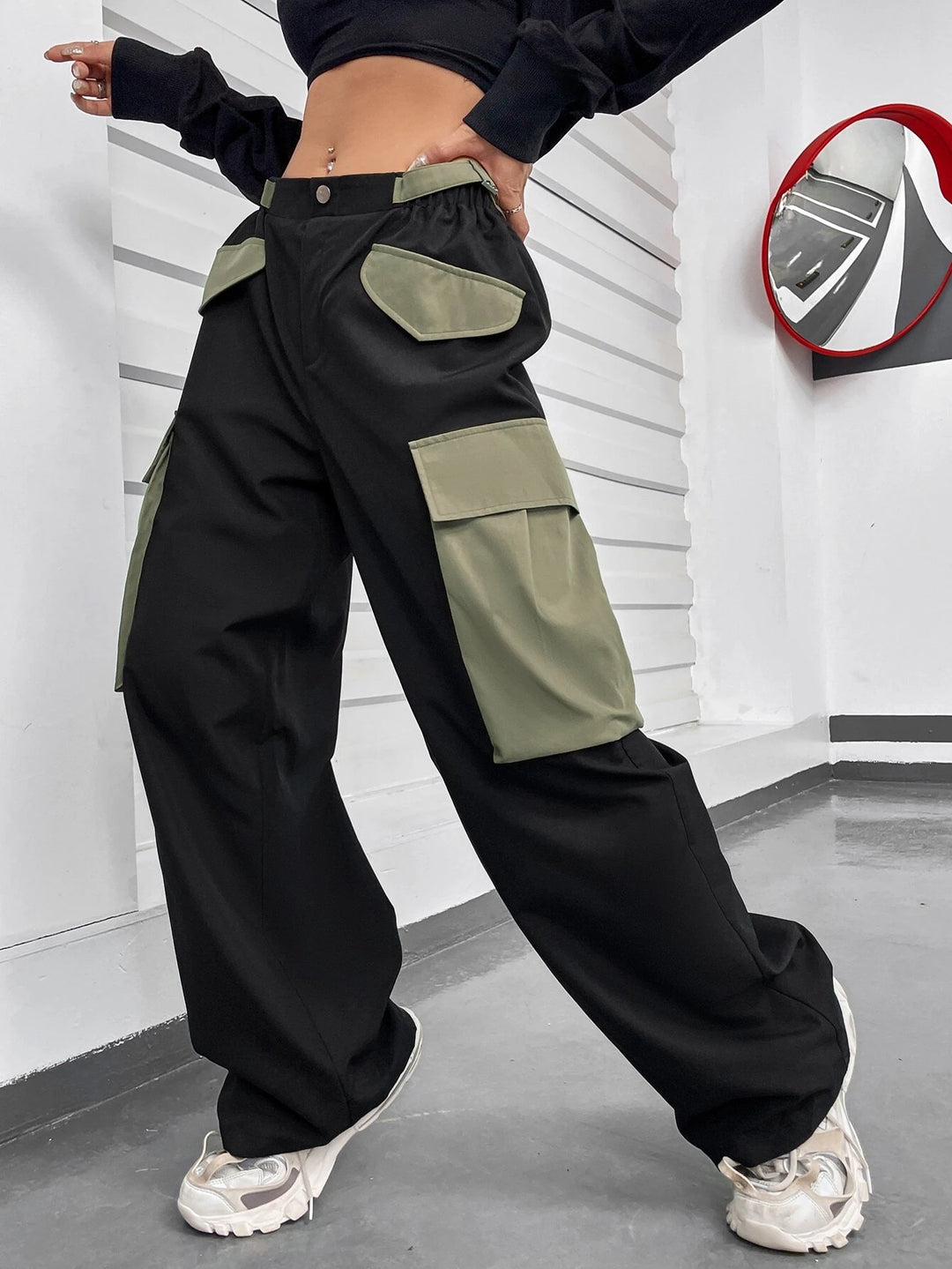 Gorpcore Low Rise Flap Pocket Cargo Pants