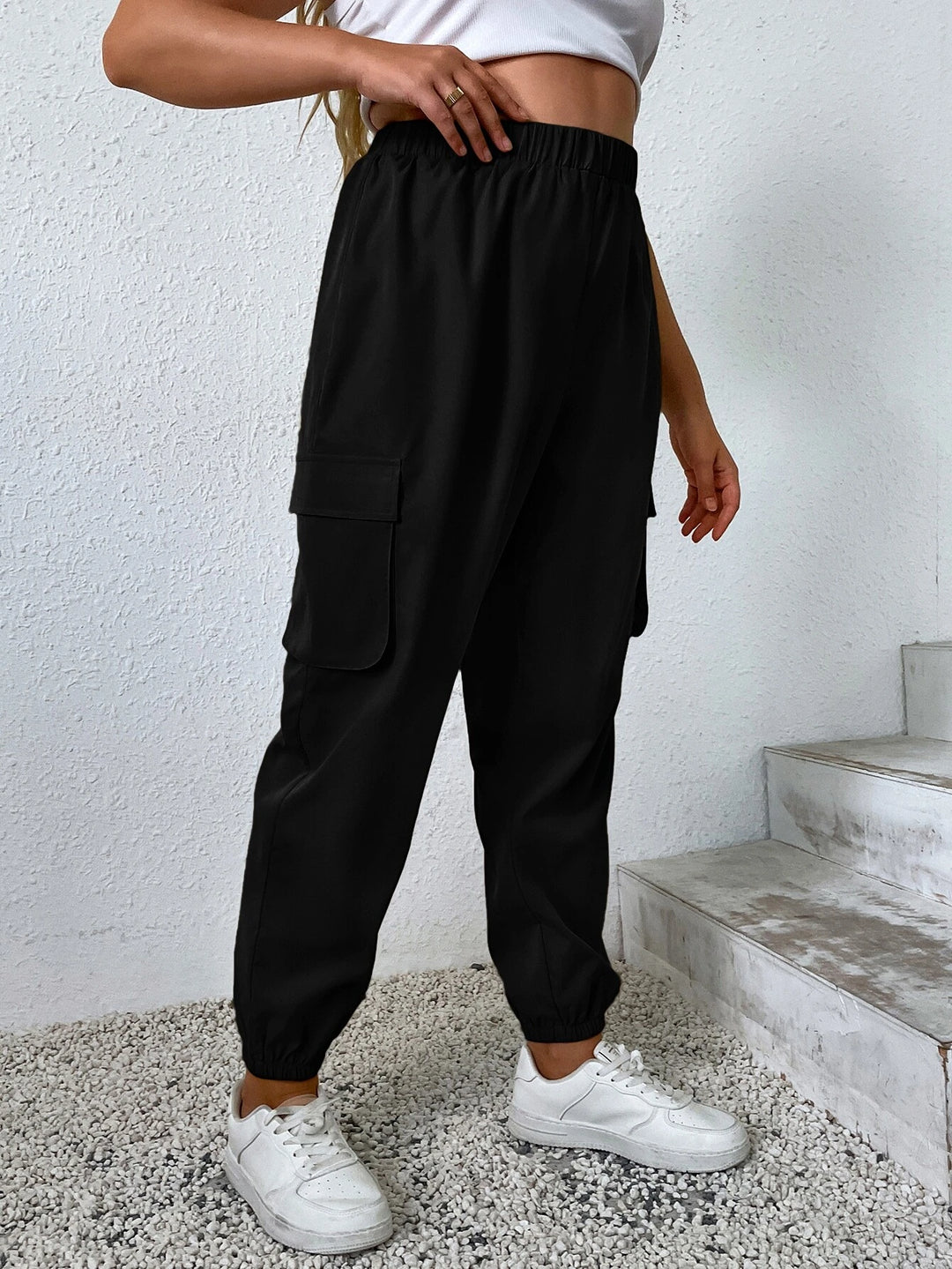 High Waist Pocket Cargo Pants