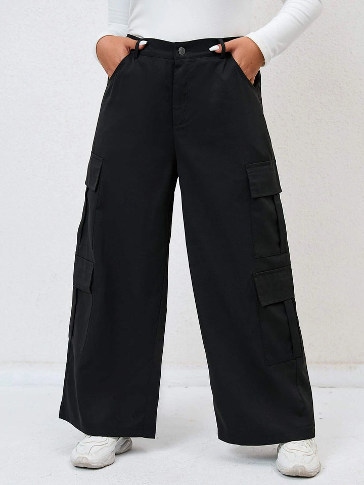 Loose Pocket Side Cargo Pants