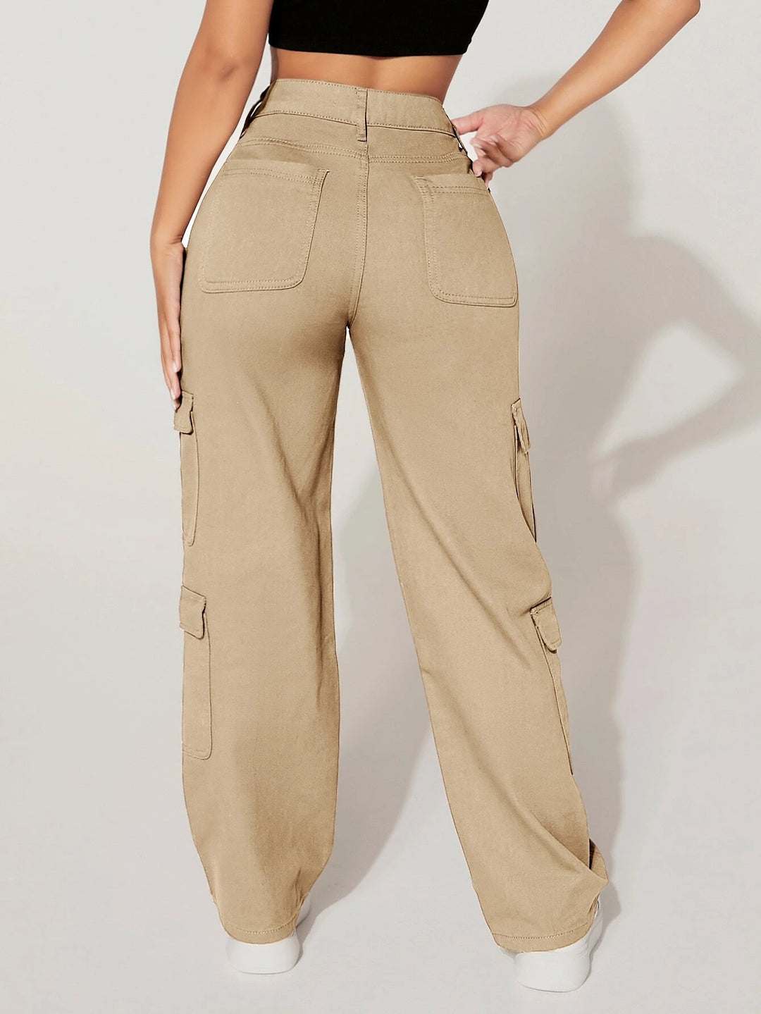 Stylish Flap Pocket Cargo Jeans