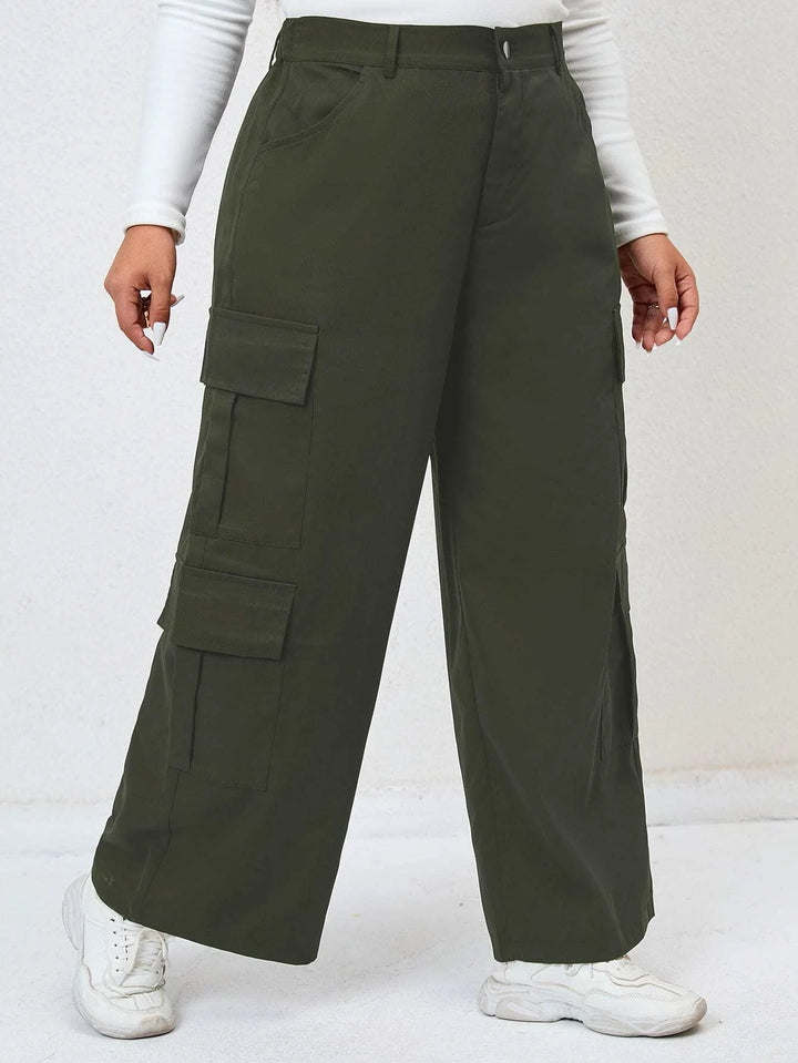 Loose Pocket Side Cargo Pants