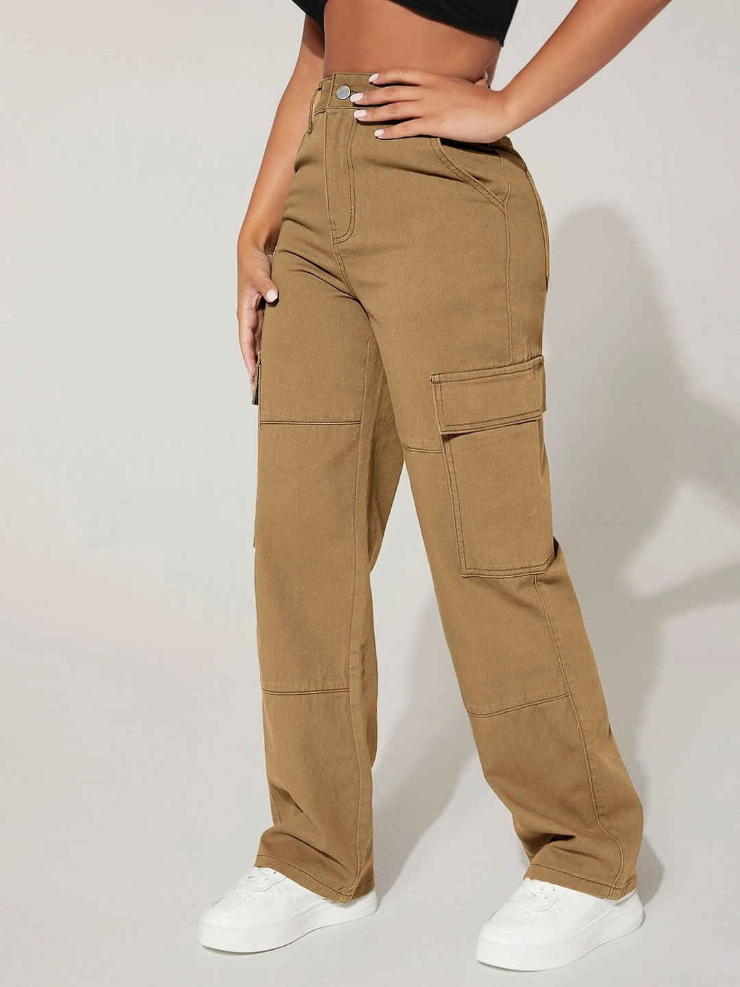 Flap Pocket Cargo Jeans