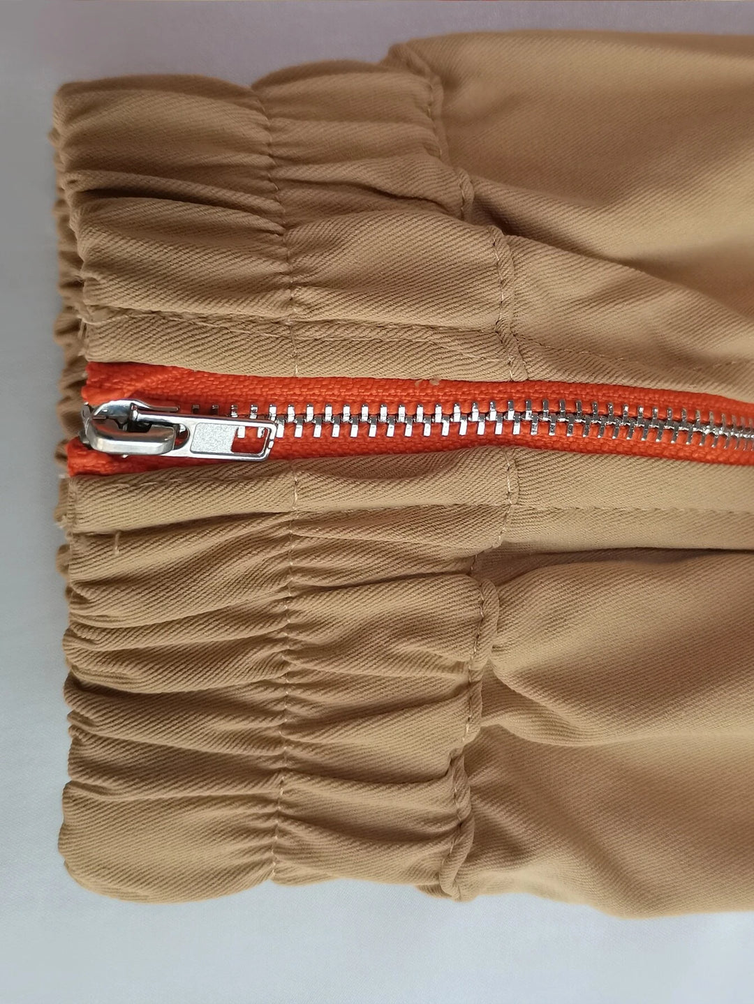 High Waist Solid Flap Pocket Cargo Pants