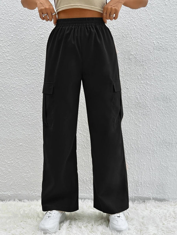 Casual Side Pocket Flap Cargo Pants