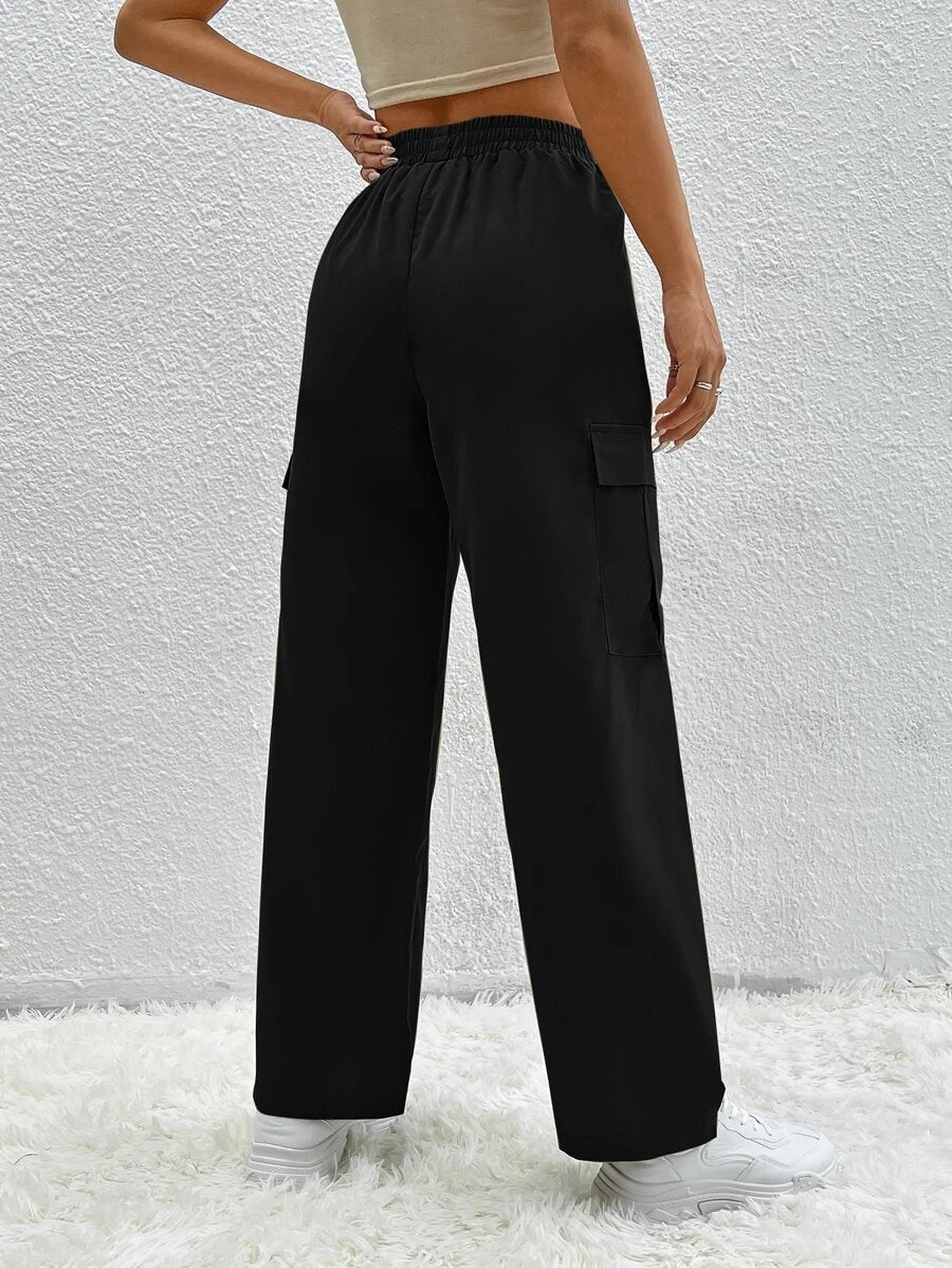 Casual Side Pocket Flap Cargo Pants