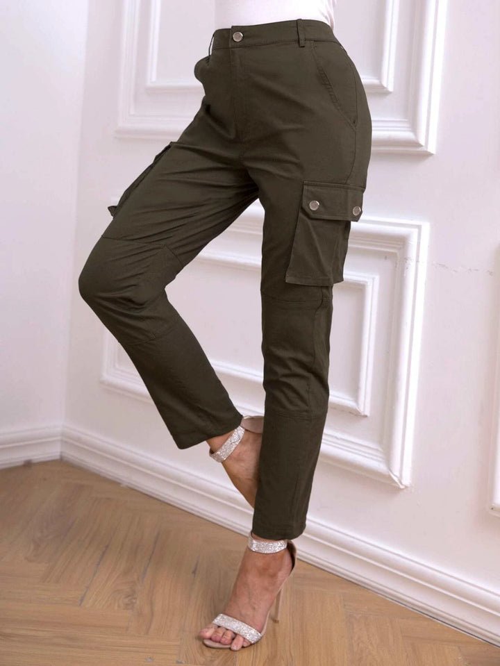 Long Flap Pocket Cargo Pants