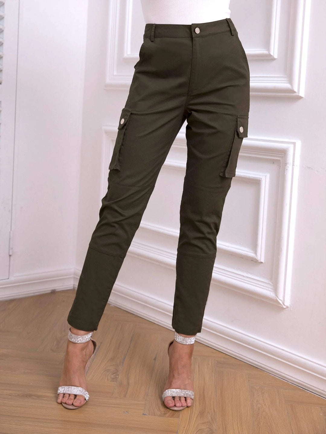 Long Flap Pocket Cargo Pants