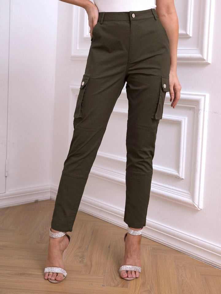 Long Flap Pocket Cargo Pants