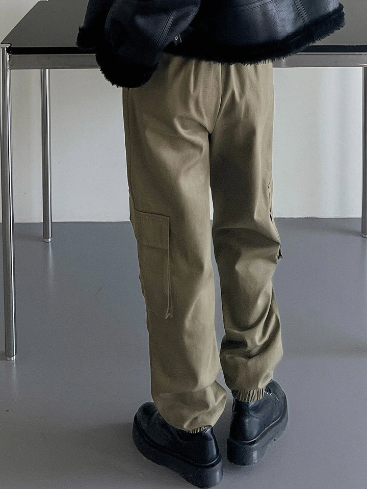 Casual Slant Pocket Cargo Pants