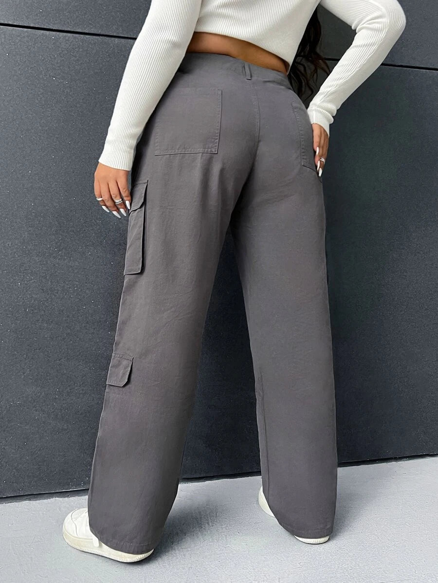 Flap Plus Pocket Side Cargo Pants