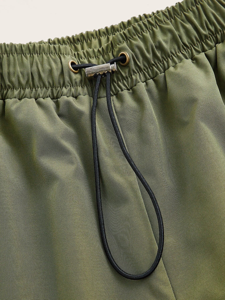 Pocket Drawstring Parachute Cargo Pant