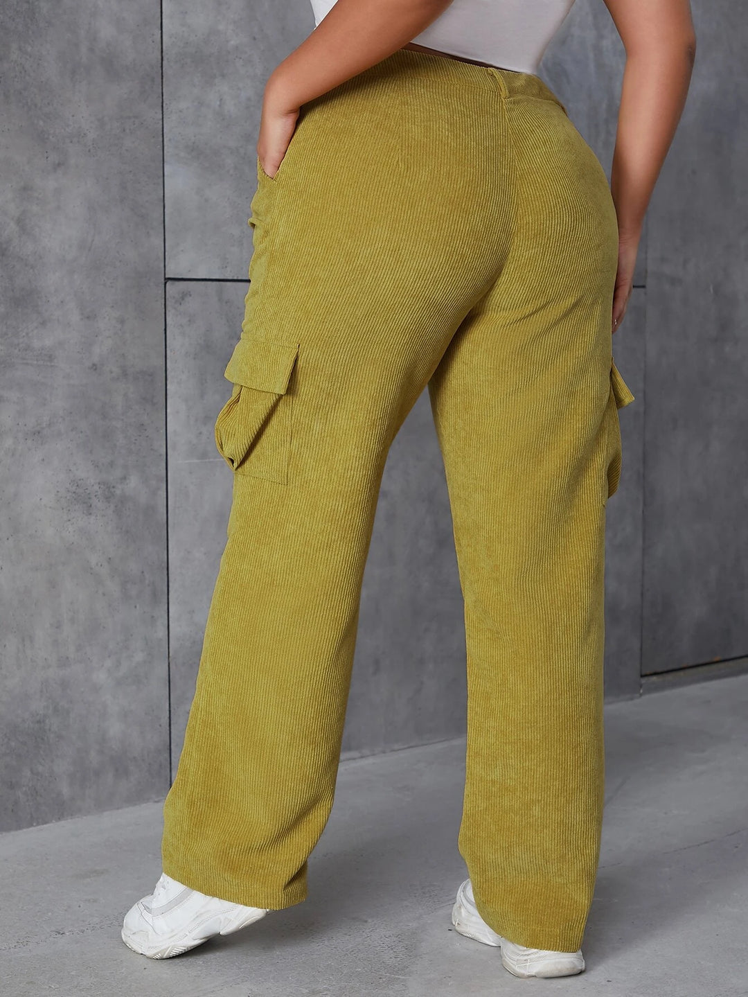 Flap Pocket Corduroy Pants