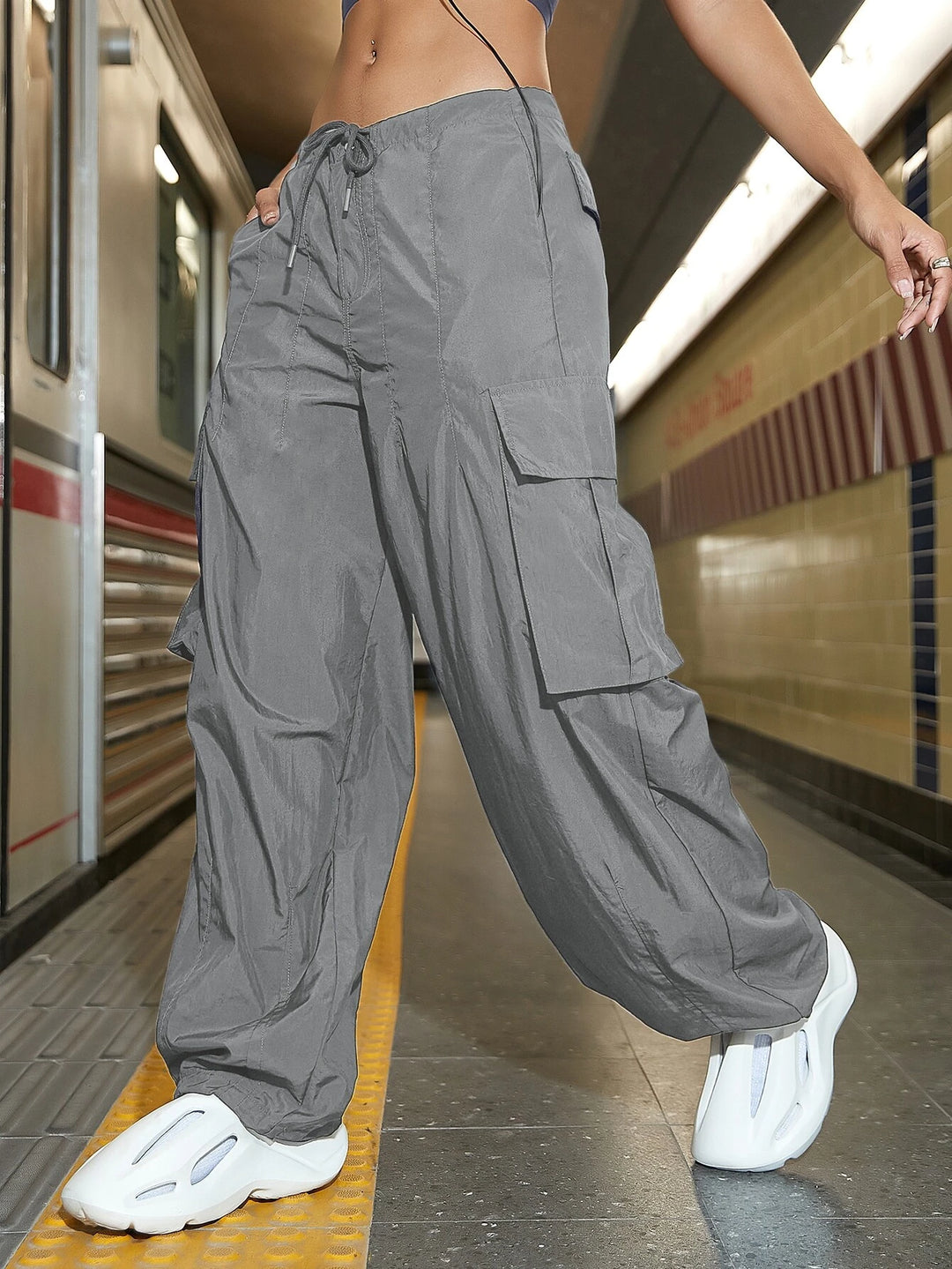 Journey Ready Drawstring Cargo Trousers