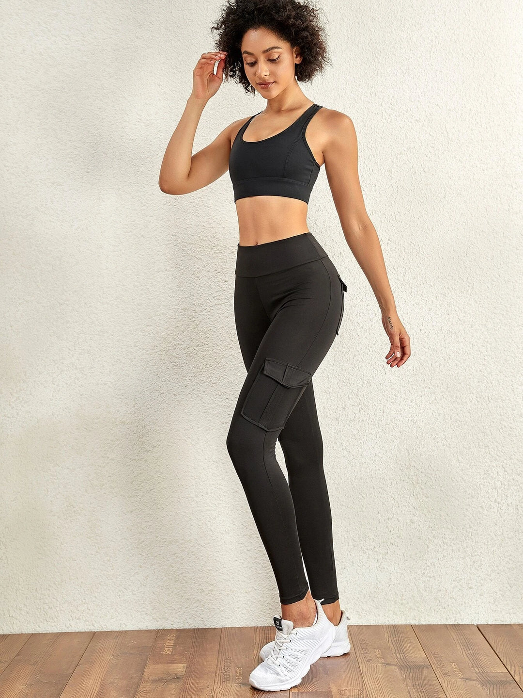 Workout Running Stretch Cargo Skinny Pants