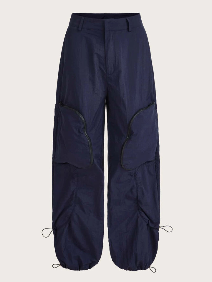 Casual Zipper Fly Pocket Cargo Pants