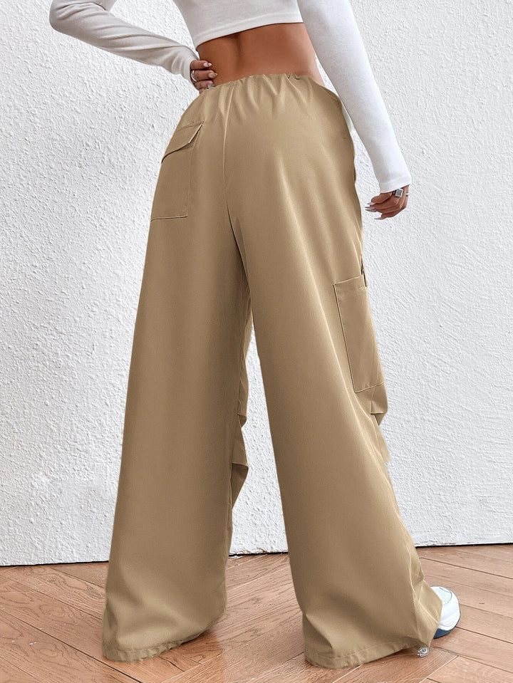 Drop Waist Regular Fit Parachute Pants