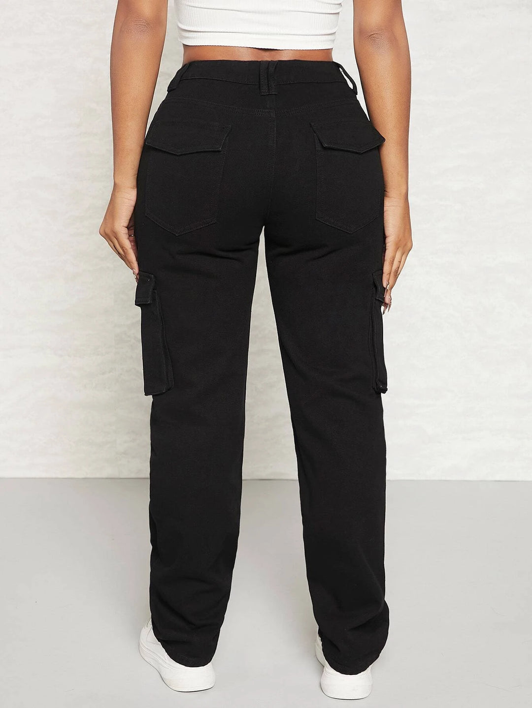 Multi Pocket Side Cargo Jeans