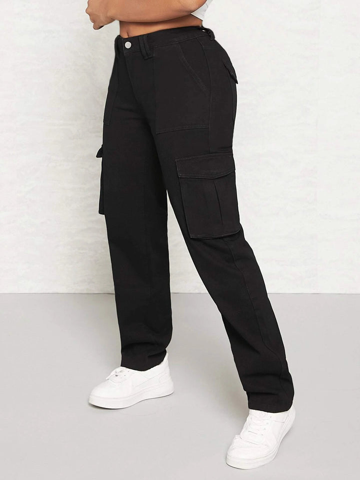 Multi Pocket Side Cargo Jeans