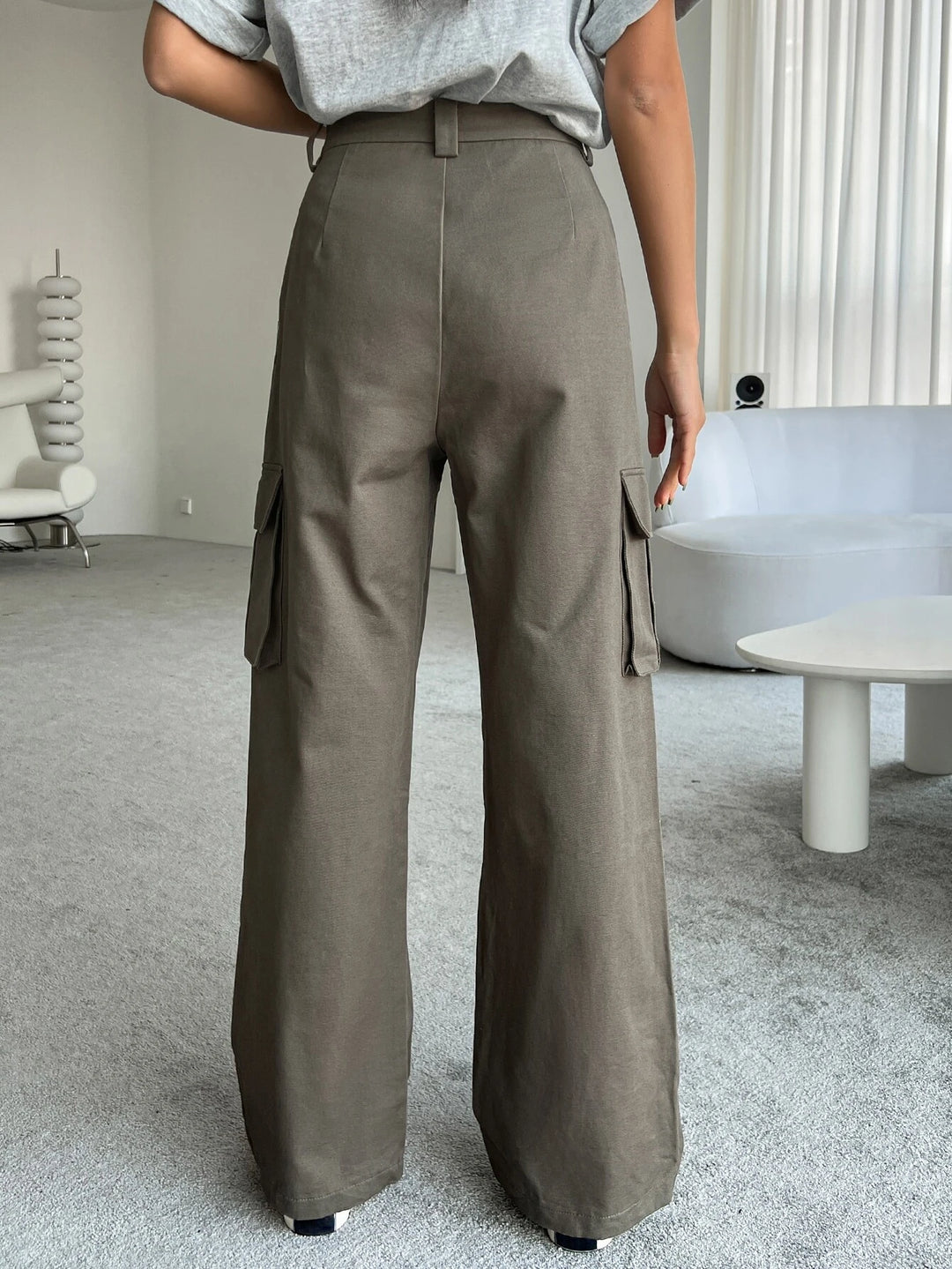 Loose Flap Pocket Cargo Pants