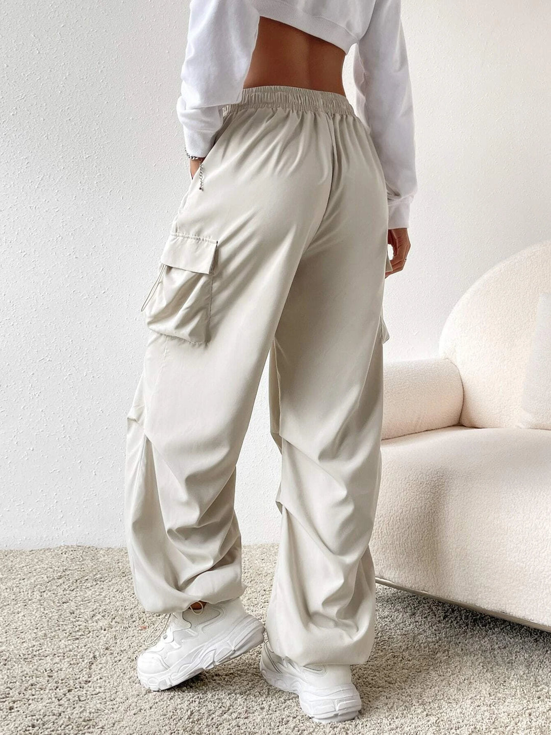 High Waist Cargo Pants