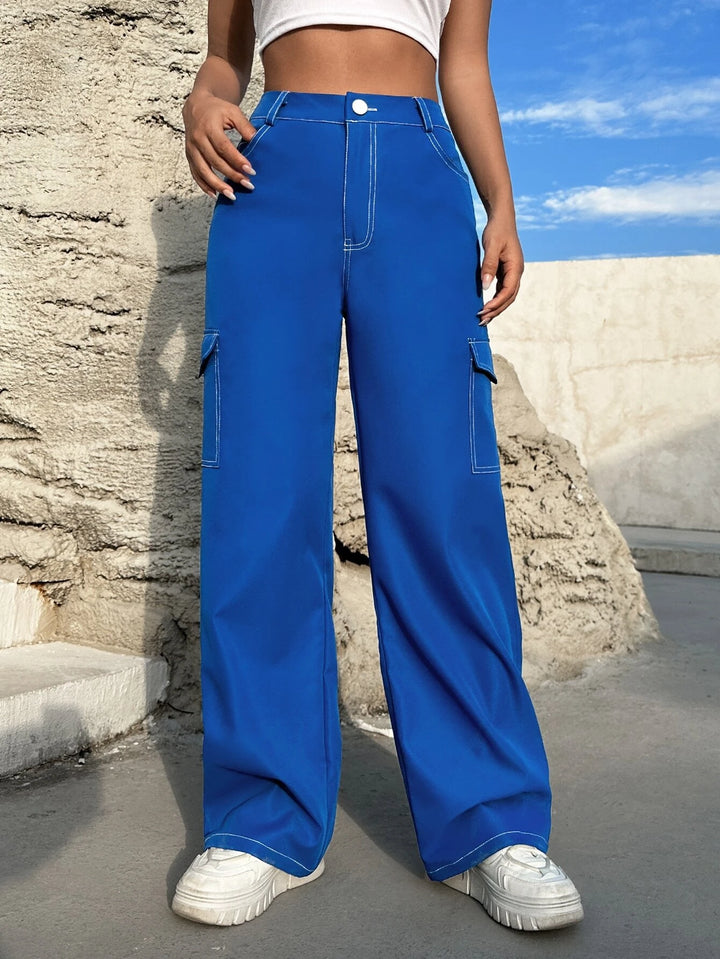 High Waist Cargo Pants