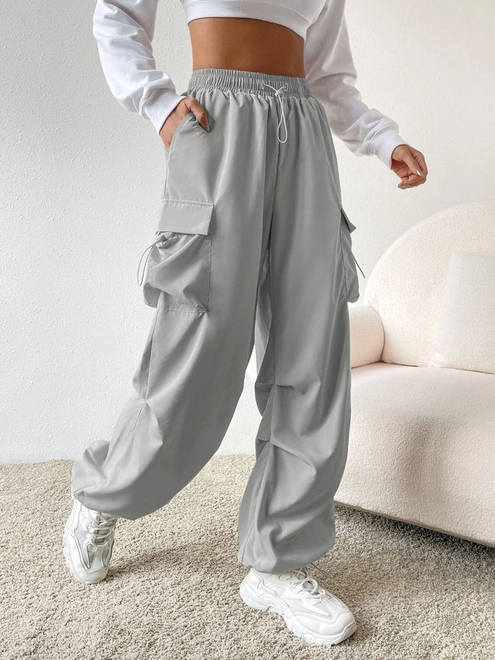 High Waist Cargo Pants