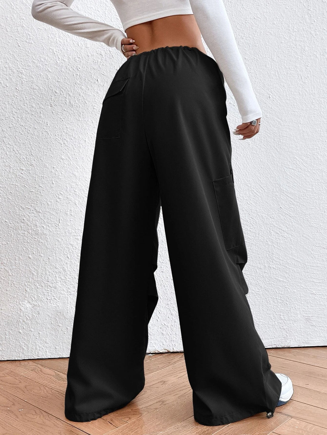 Drop Waist Regular Fit Parachute Pants