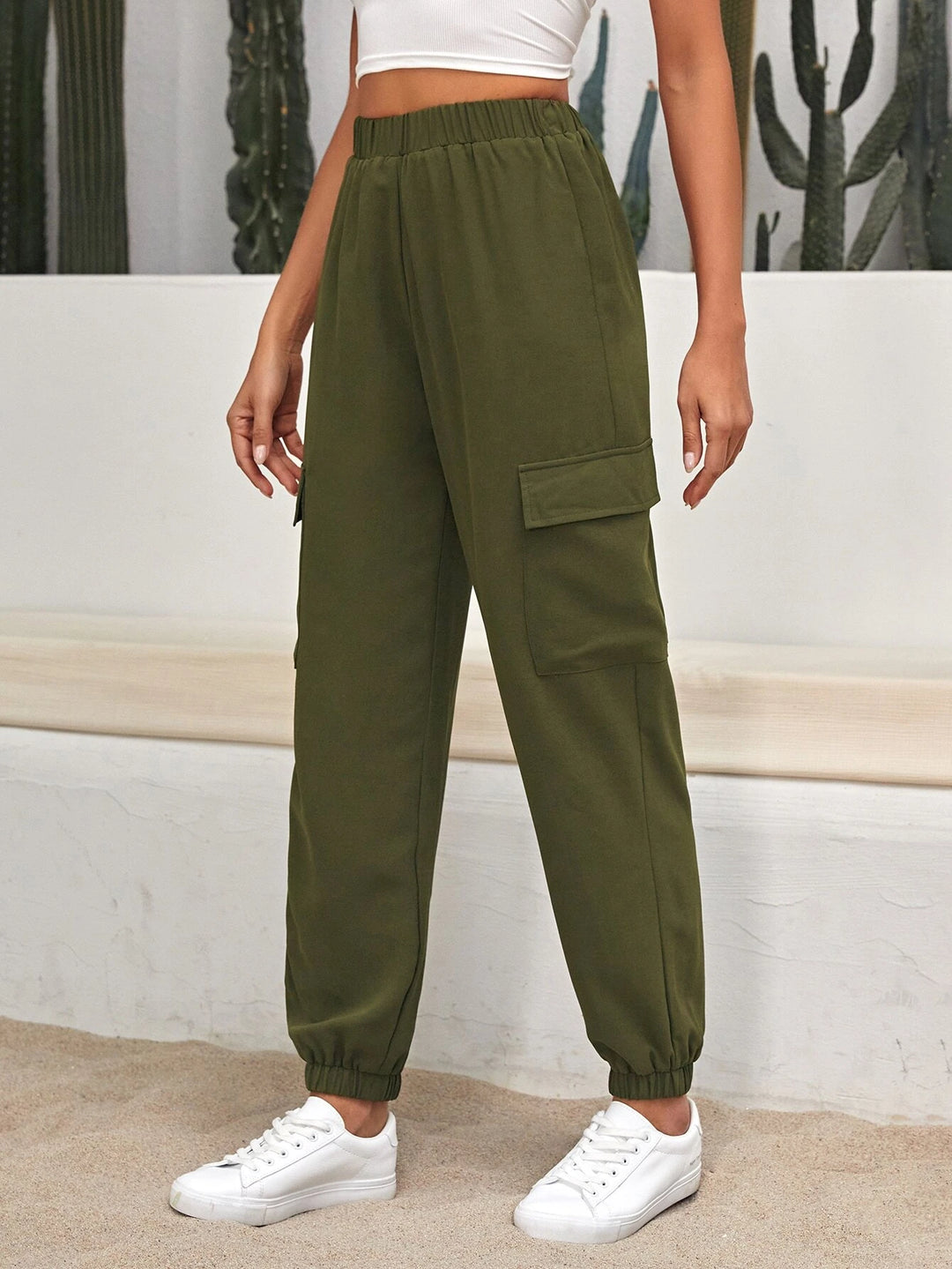 Casual Pocket Side Cargo Pants