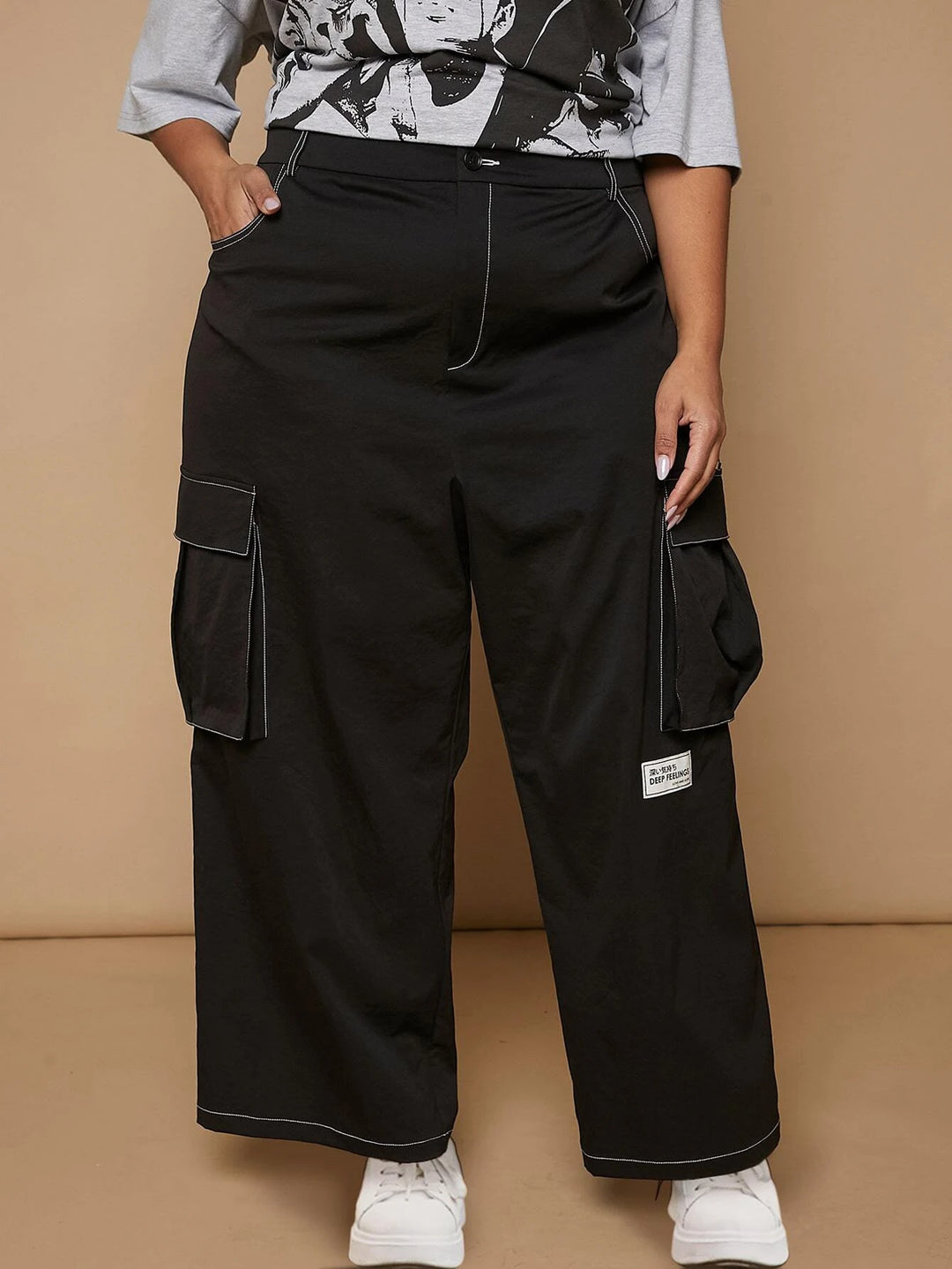 Long Flap Pocket Cargo Pants