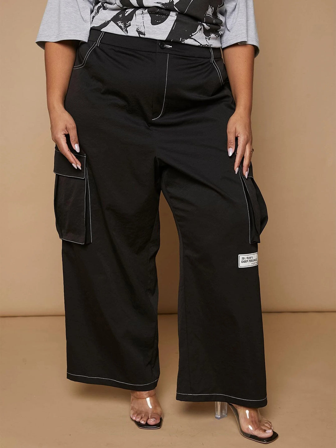 Long Flap Pocket Cargo Pants