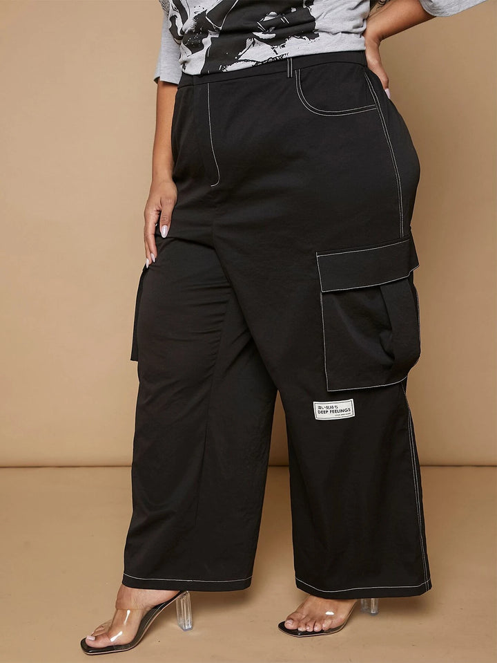 Long Flap Pocket Cargo Pants