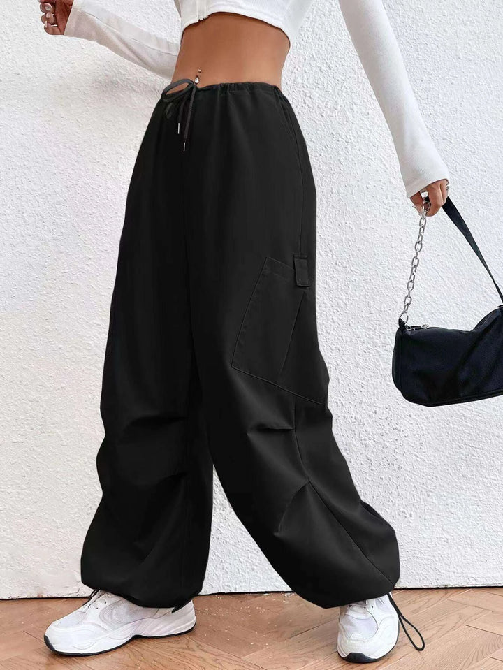 Drop Waist Regular Fit Parachute Pants