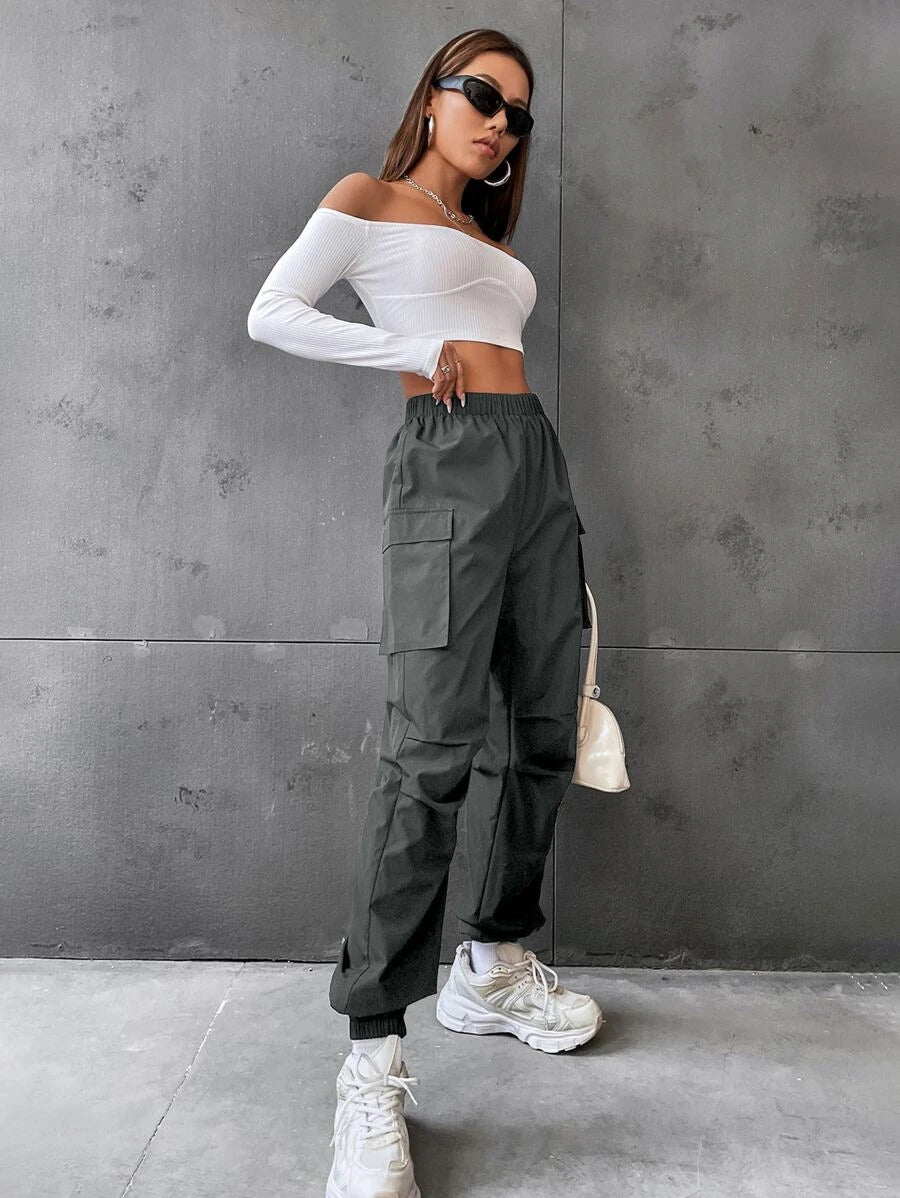 Flap Pocket Side Jogger Pants