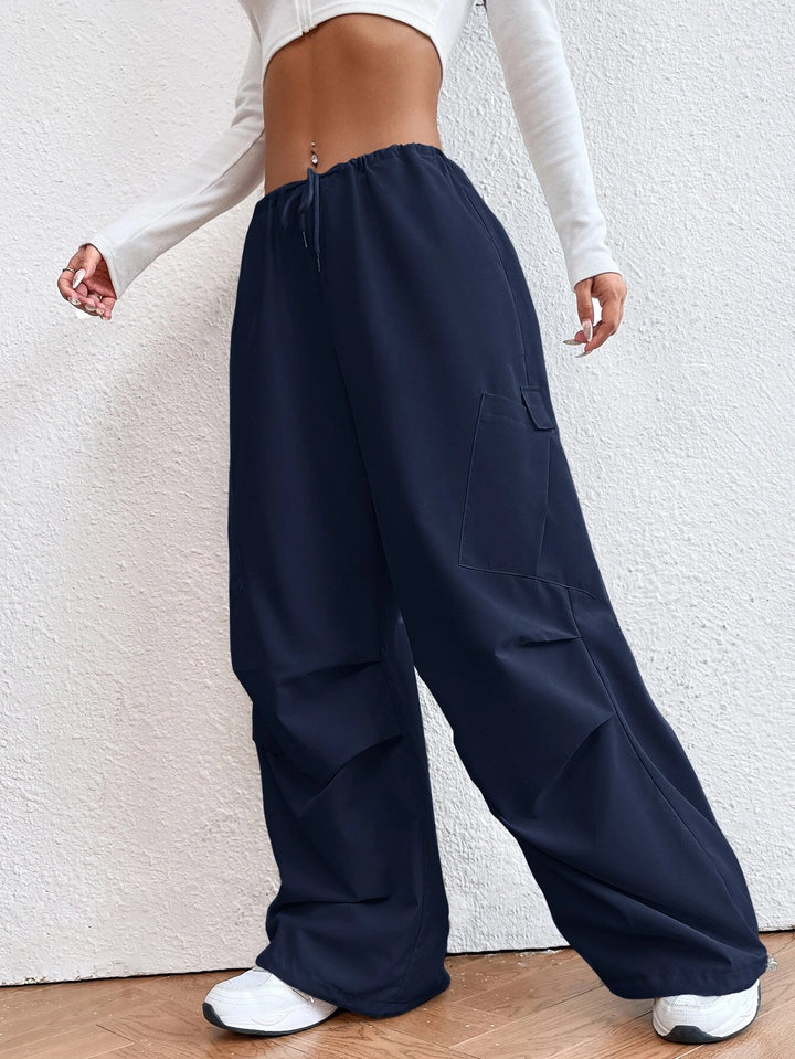 Drop Waist Regular Fit Parachute Pants