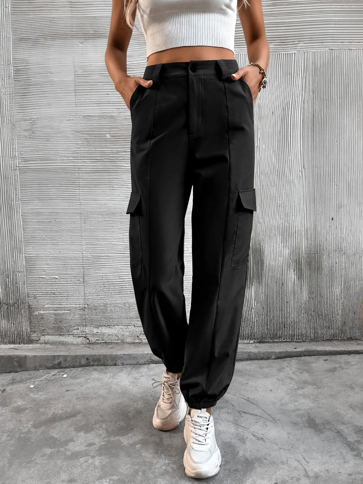 Long Flap Pocket Cargo Pants